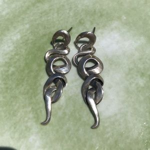Sterling Silver Swirl Earrings